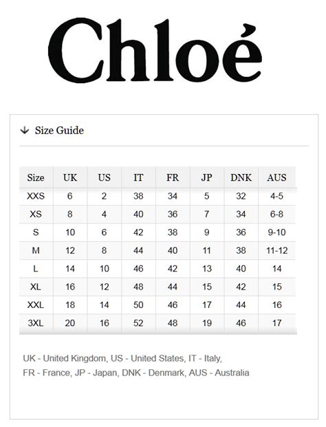 see by chloe sizing|chloe size guide.